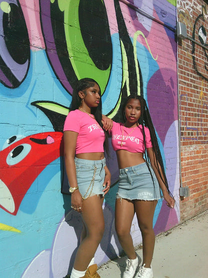 PINK BLOSSOM CROP TOP