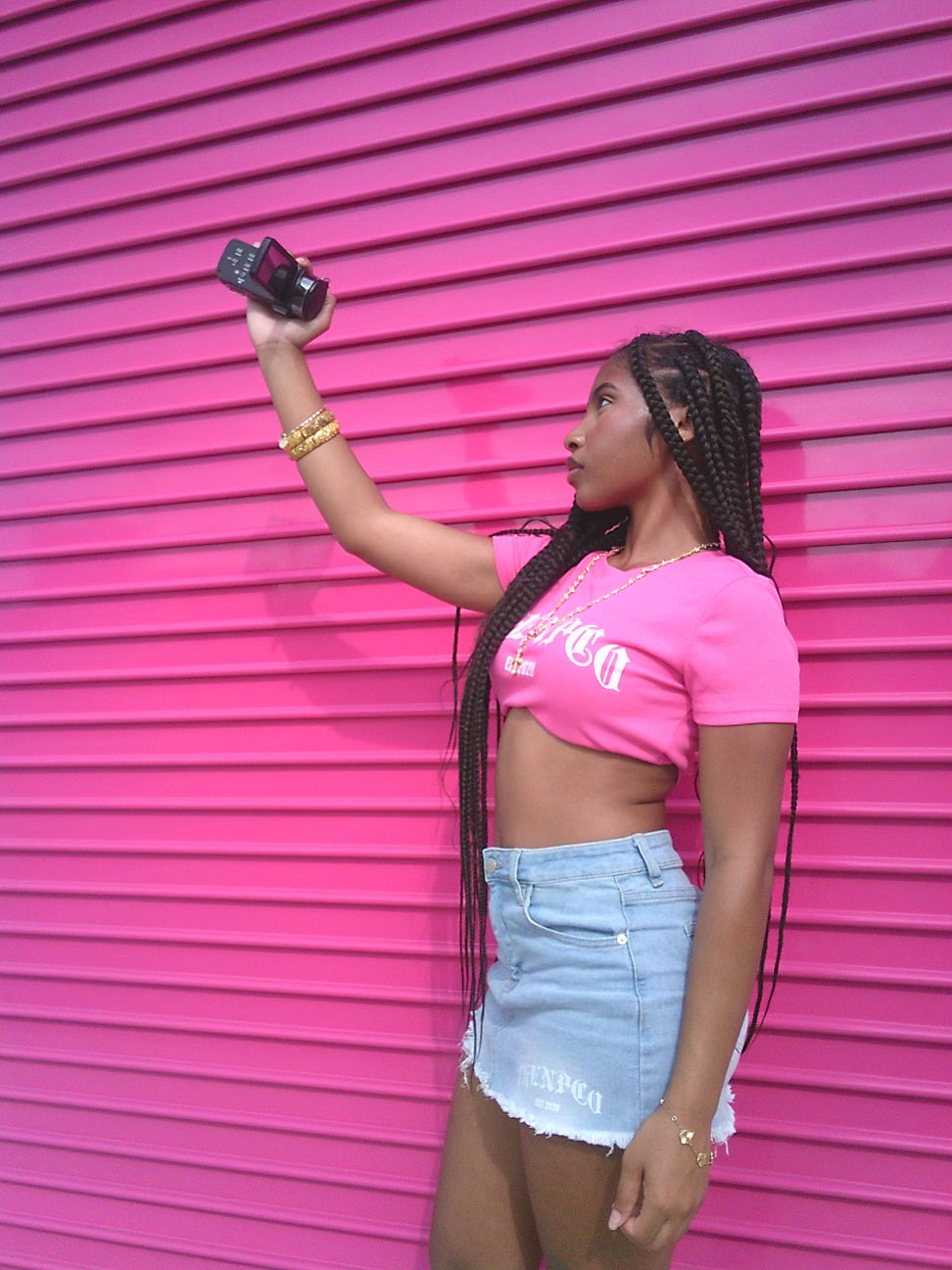 PINK BLOSSOM CROP TOP